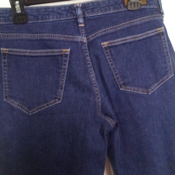 Lands' End Women's Straight Leg Jeans - Dark Blue - Picture 10 of 13